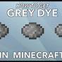 How To Make Dark Grey Dye In Minecraft