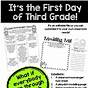 First Day Of Third Grade Printable