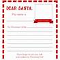 Printable Dear Santa Letter