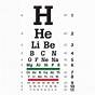 Florida Drivers License Eye Test Chart