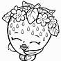 Printable Strawberry Coloring Page