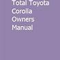 Toyota Corolla 2014 Owners Manual Pdf