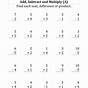 Math Worksheets Subtraction And Addition