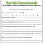 Family Communication Worksheet