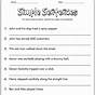 Simple Sentences For Kindergarten Worksheet Pdf