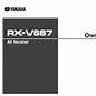 Yamaha Rx-v675 Manual