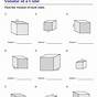 Volume Worksheet 4th Grade