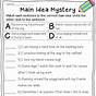 Find The Main Idea Worksheets