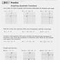 Graphing Quadratic Functions In Standard Form Worksheet 1 An