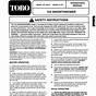 Toro Snowblower Model 724 Manual