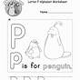 Letter P Preschool Worksheet