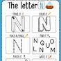 Letter N Kindergarten Worksheets