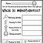 Mindfulness Worksheet For Kids