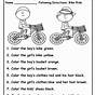 Worksheet On Following Directions