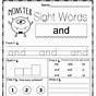 Sight Word By Worksheet