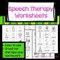 Therapy Worksheets