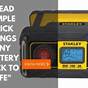 Stanley Recharge It 15 Amp Manual