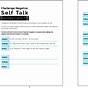 Negative Self Talk Worksheet