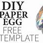 Printable 3d Paper Egg Template