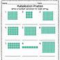 Array Multiplication Math Worksheet