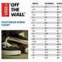 Vans Size Chart For Shoes