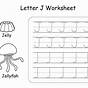 Preschool Letter J Worksheets