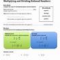 Multiplying And Dividing Rational Numbers Worksheet 7th Grad