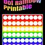 Rainbow Dot Art Printable