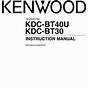 Kenwood Kdc-bt22 Manual