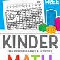 Free Kindergarten Math Printables