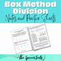 Box Method Division Worksheets