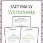 Fact Family Worksheets Free Pdf