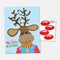 Pin The Nose On The Reindeer Printable