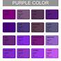 Purple Color Names Chart