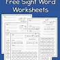 Sight Words Worksheets 2nd Grade