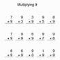 Multiplication By 9 Worksheets Pdf