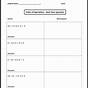 Evaluating Expressions 5th Grade Worksheet