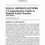 Sample Letter Asking For Legal Opinion