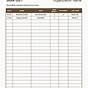 Printable Check In Check Out Sheet Template