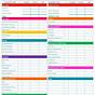 Organization Worksheets For Adults