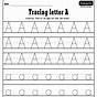Preschool Alphabet Tracing Worksheets
