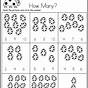 Kindergarten Ladybug Counting Worksheet