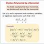 Dividing Polynomials By Monomials Calculator