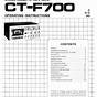 Pioneer Ct F1000 L Owner's Manual