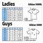 Gildan Youth T Shirt Size Chart