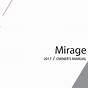 2017 Mitsubishi Mirage Manual