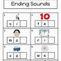 Ending Sounds Worksheet Kindergarten