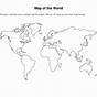Map Of World Worksheets