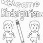 Free Coloring Worksheets For Kindergarten