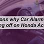 Honda Car Alarm Going Off Randomly